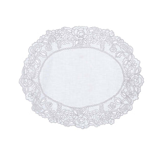 TOVAGLIETTA RICAMATA BLANC MARICLO'