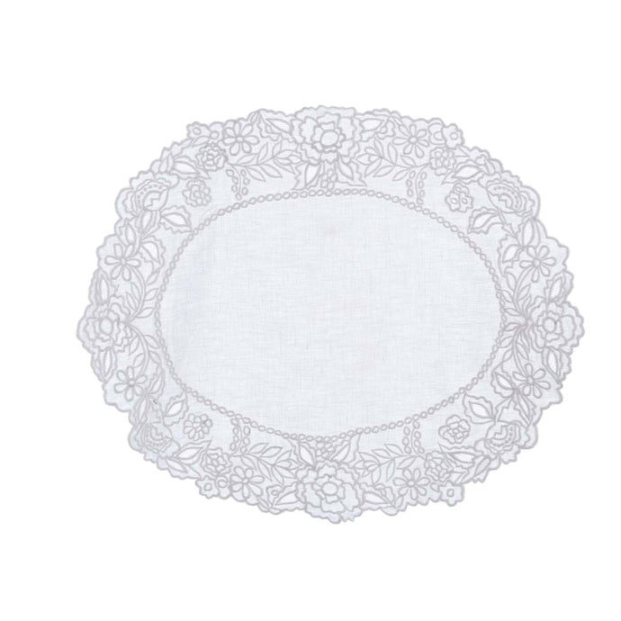 TOVAGLIETTA RICAMATA BLANC MARICLO'