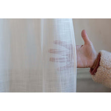 Carica l&#39;immagine nel visualizzatore di Gallery, Tenda tendone in poliestere effetto lino Blanc Mariclo&#39;
