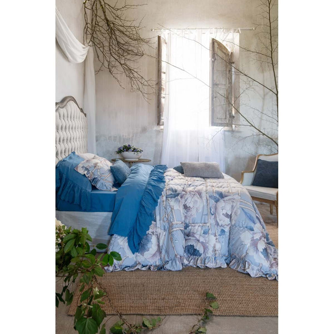 TRAPUNTA MATRIMONIALE CON GALE 370GSM BLANC MARICLO'