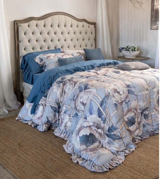 TRAPUNTA MATRIMONIALE CON GALE 370GSM BLANC MARICLO'