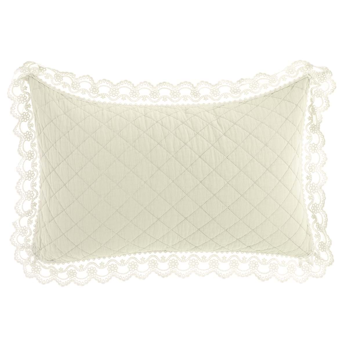 SET 2 COPRIGUANCIALI CON GALA IN PIZZO BLANC MARICLO'