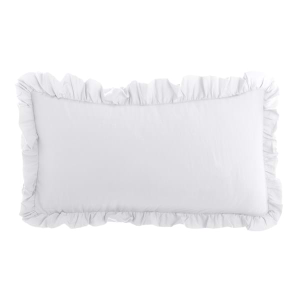 Blanc Mariclo coppia copriguanciali con gala serie Acquarello colore bianco