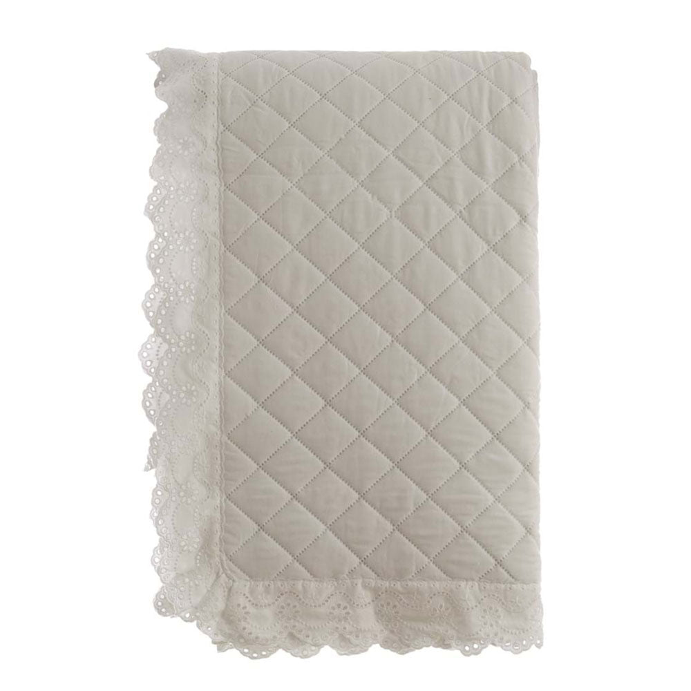 Blanc MariClo’ trapuntina matrimoniale Beige Estate di Sangallo + 2 federe