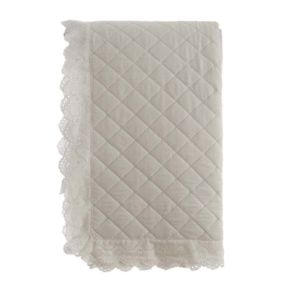 Blanc MariClo’ trapuntina matrimoniale Beige Estate di Sangallo + 2 federe