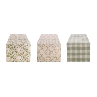 Blanc Mariclo runner / striscia centrotavola serie Rami d'Amore