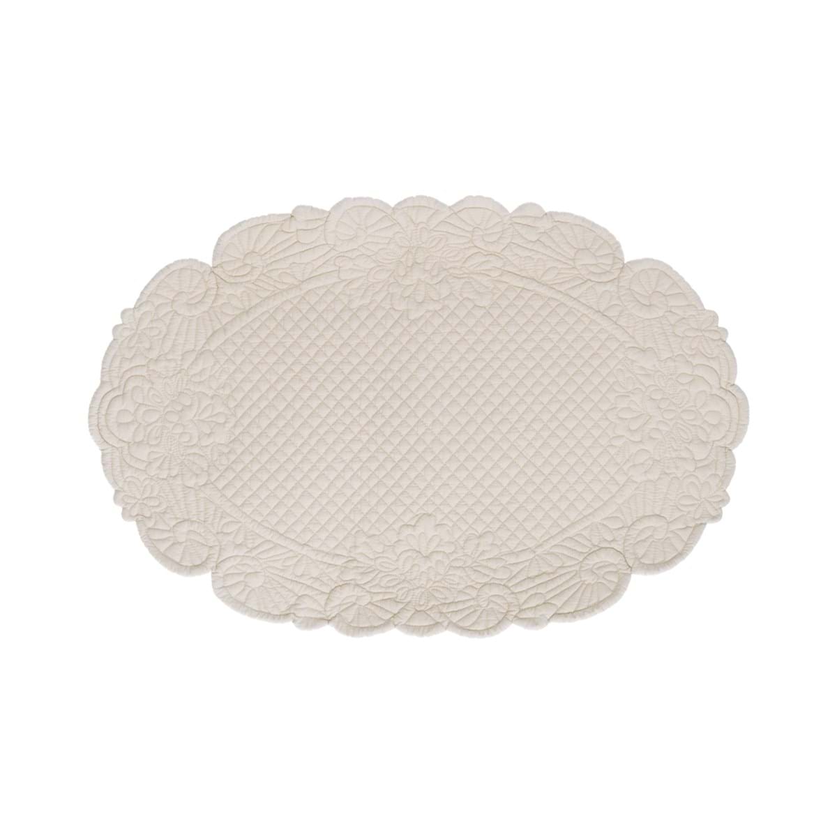 Tovaglietta ovale Blanc Mariclo'