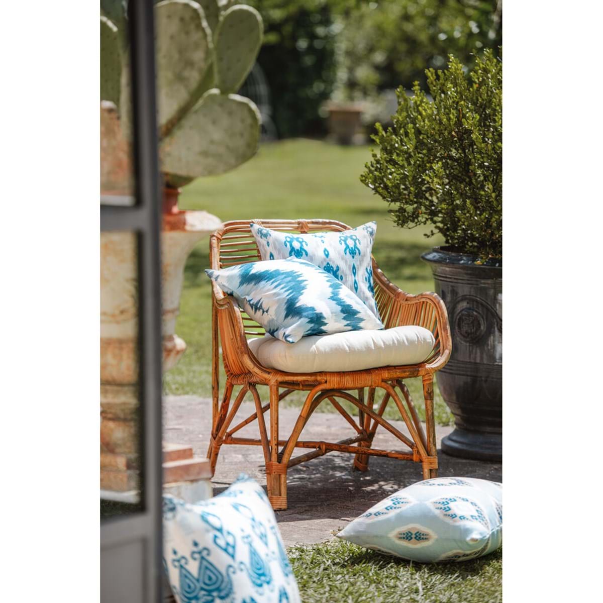 Cuscino arredo Blanc Mariclo' 45x45 cm. serie Sfumature d'Oriente