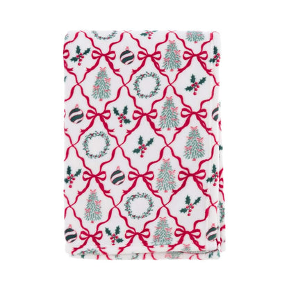 Plaid di Natale 140x170cm. Blanc Mariclo'