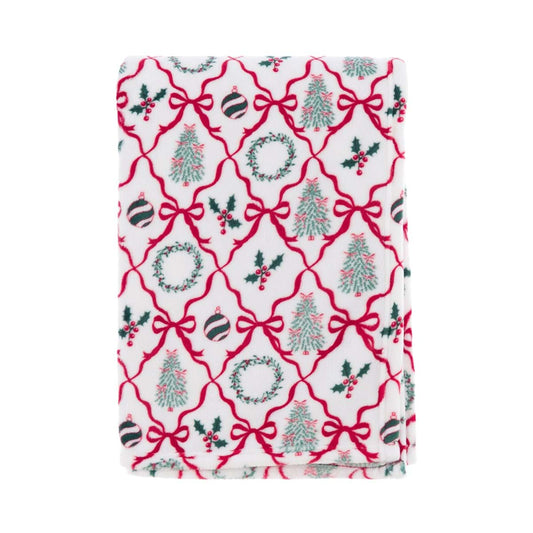 Plaid di Natale 140x170cm. Blanc Mariclo'