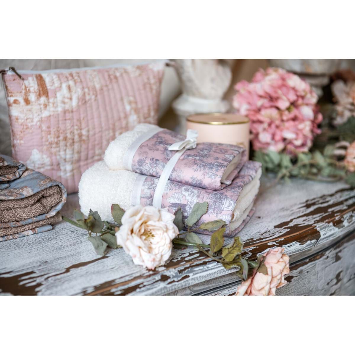 Completo letto matrimoniale Blanc Mariclo' serie Toile du Borgo