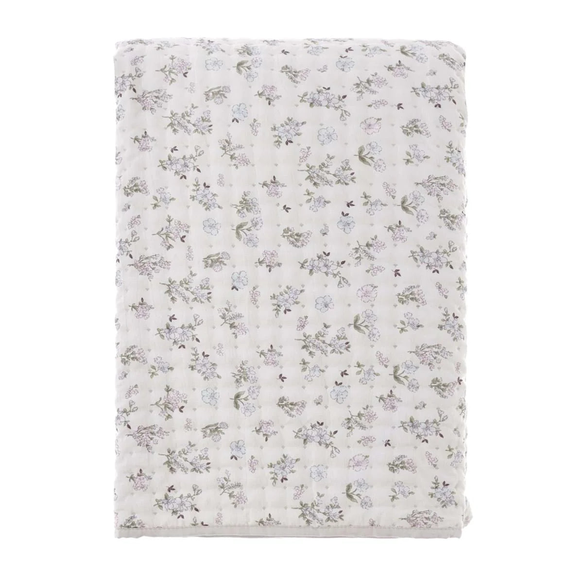 Trapunta fantasia + 2 copriguanciali Blanc Mariclo'collezione HIVER FLEURI
