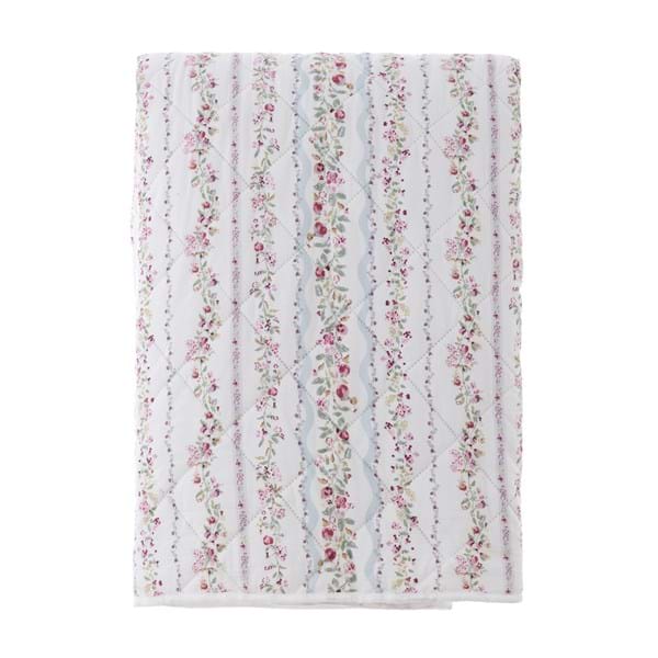 Trapunta fantasia matrimoniale 330GSM Blanc Mariclo'serie Hiver Fleuri