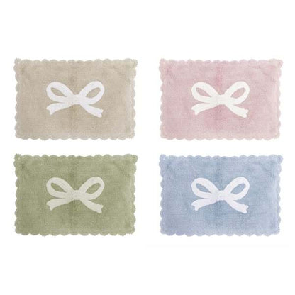 Tappeto Bagno in Cotone con Fiocco 50x80  Blanc Mariclò