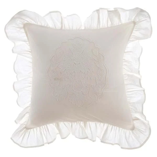 Cuscino ricamato Blanc Mariclo' 45X45 cm
