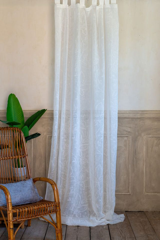 Tenda tendone blanc mariclo' natural view collection 145x290 cm Bianco