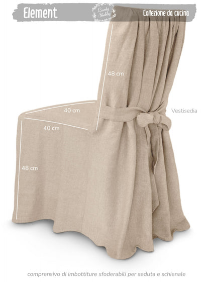 Coprisedia vestisedia colore beige lovely shabby