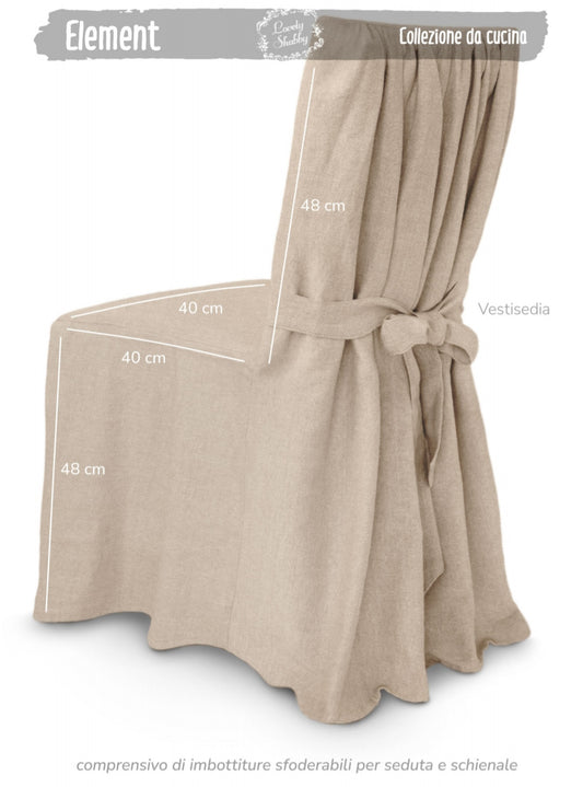 Coprisedia vestisedia colore beige lovely shabby