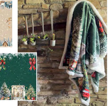 Carica l&#39;immagine nel visualizzatore di Gallery, Plaid con sherpa 125x150 L&#39;Atelier17 serie W Il Natale
