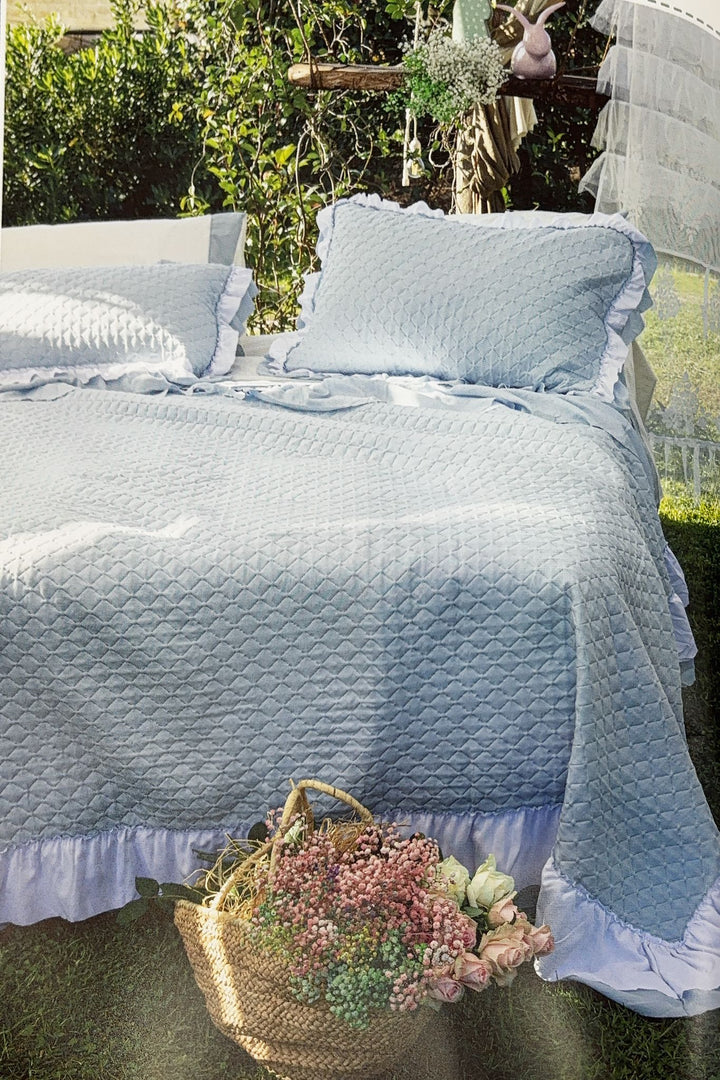 Trapuntino Matrimoniale A Cuoricini - Microfibra Leggera, 250x250 Cm, Tortora - Foto 12