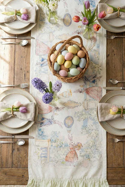 Runner Blanc Marico' Rococo Collection