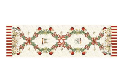 Runner natalizio in cotone Lovely shabby