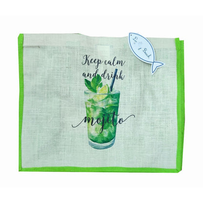 Borsa di juta fantasia Aperitivo