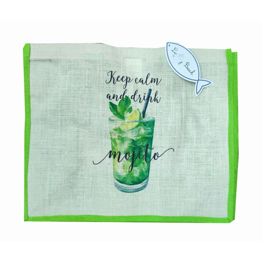 Borsa di juta fantasia Aperitivo