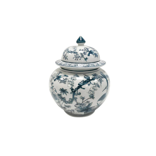 L'Arte di Nacchi Potiche in ceramica bianco/blu
