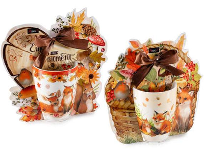 Tazza in porcellana 300 ml con decoro animali