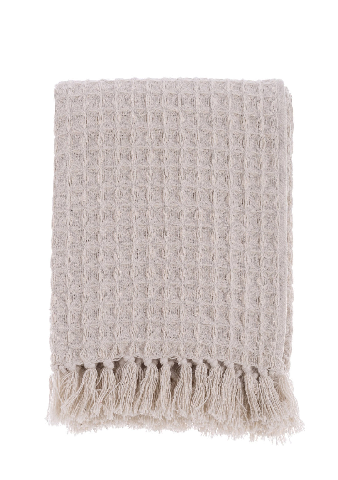 Copritutto con frange cotone Blanc Mariclo' 130x170cm.