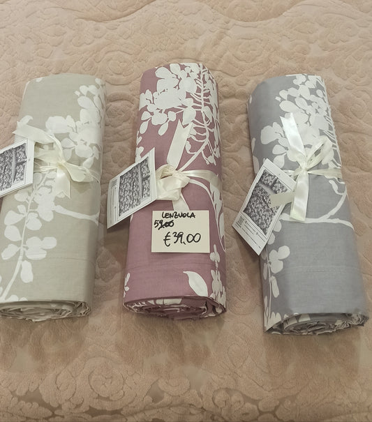 Completo lenzuola matrimoniale in cotone