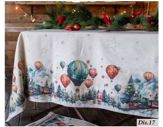 Tovaglia natalizia bianca Polo Nord di l'Atelier 17