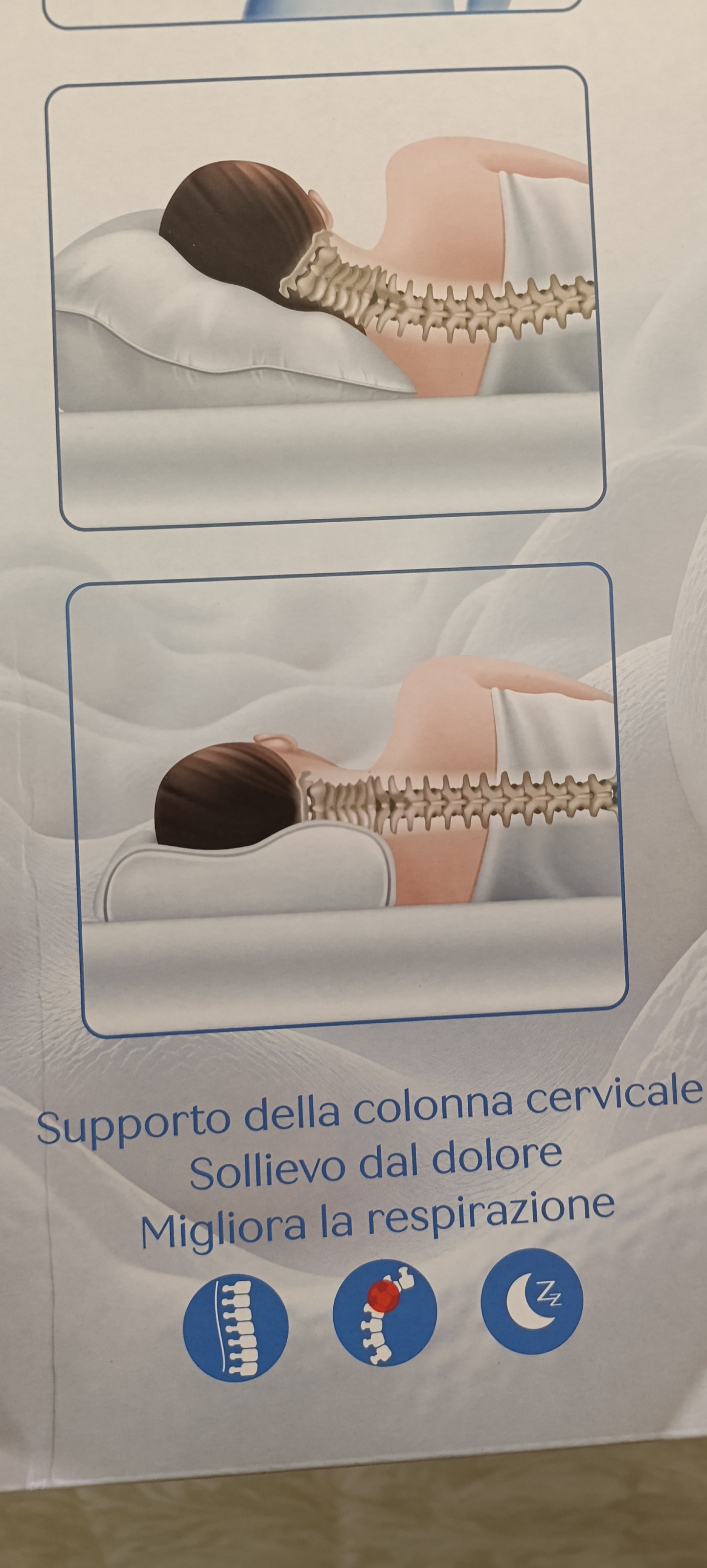 Cuscino cervicale Memory Foam