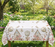 Carica l'immagine nel visualizzatore di Gallery, Tovaglia cotone rettangolare pasquale 150x250 cm.
