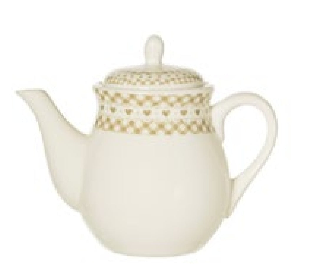 Teiera in ceramica shabby chic