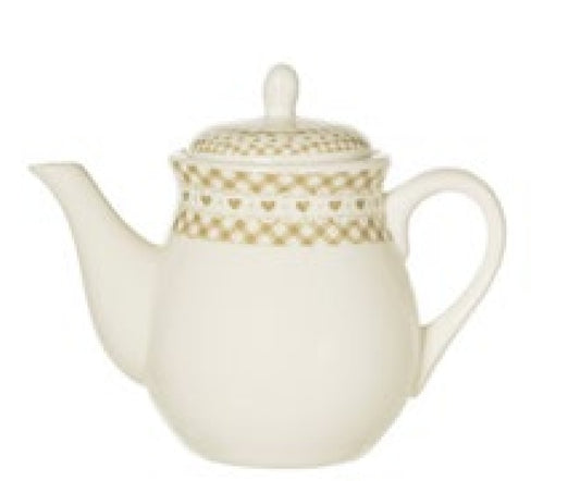 Teiera in ceramica shabby chic