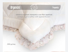 Carica l&#39;immagine nel visualizzatore di Gallery, Trapunta matrimoniale invernale con volant rosa cipria 260x260cm
