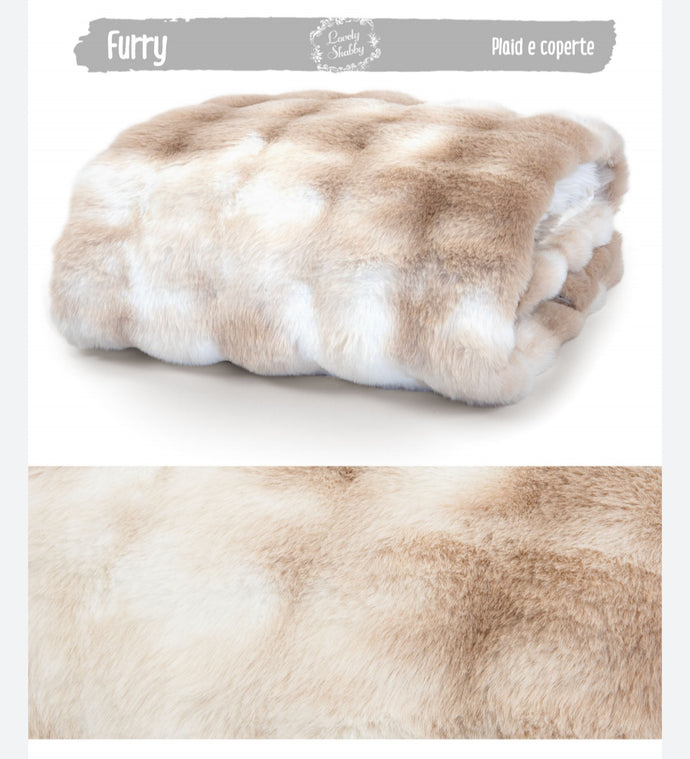 Plaid in ecopelliccia Furry 130x160cm.