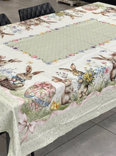 Carica l'immagine nel visualizzatore di Gallery, Tovaglia cotone rettangolare pasquale 140x245cm
