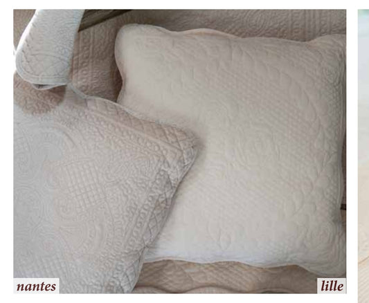 Cuscino arredo velluto damascato sfoderabile 45x45cm. serie Lille L'atelier17