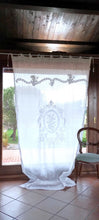 Carica l'immagine nel visualizzatore di Gallery, Tenda Galatea puro lino bianco 150x290
