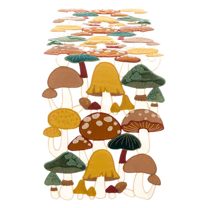 Runner Tavola Blanc Mariclò Funghi Sagomati 114×35 cm
