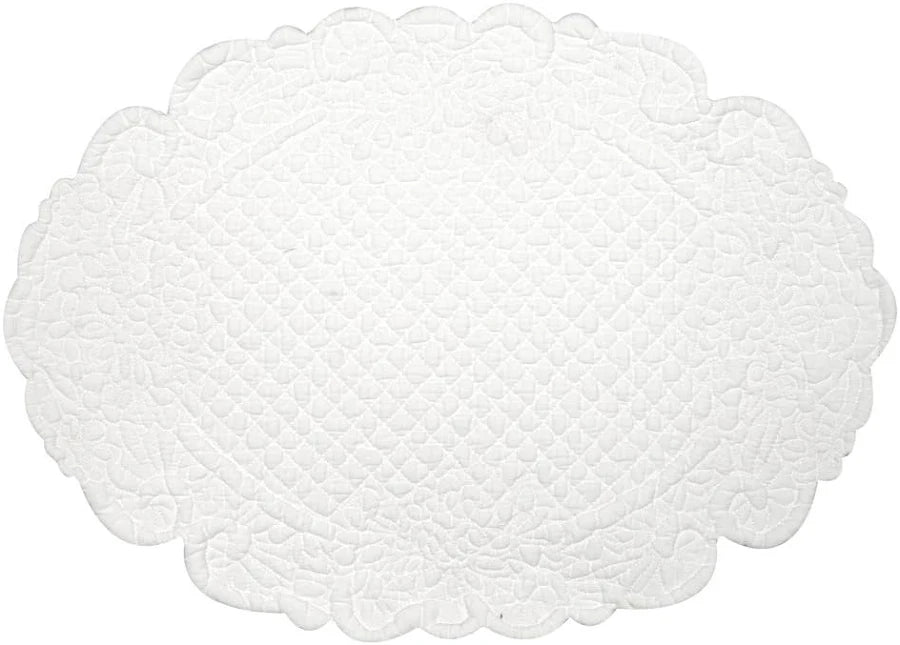 Tovaglietta ovale Blanc Mariclo' avorio
