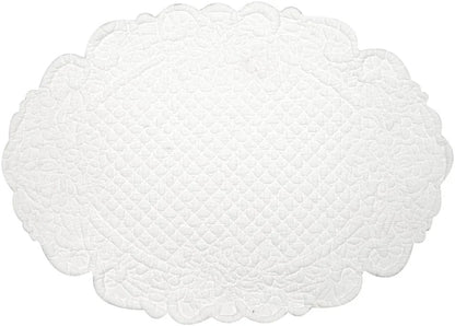 Tovaglietta ovale Blanc Mariclo' avorio