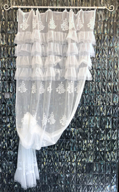 Coppia 2 tende avorio ANDROMEDA 140X290cm.