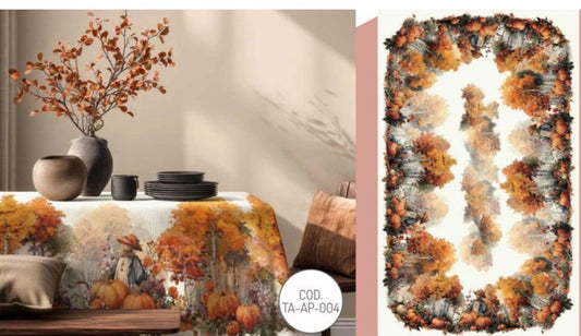 Tovaglia stampa digitale Zucche d'autunno