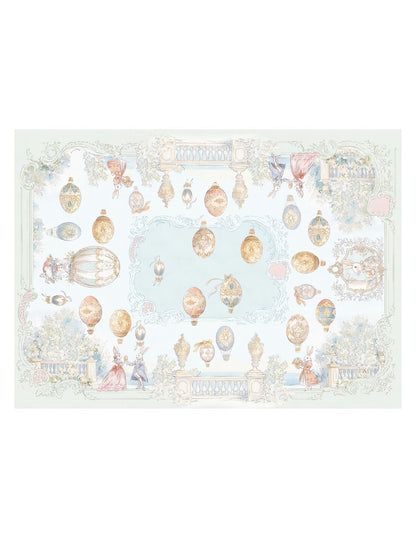 Tovaglia pasquale Blanc Mariclo' Rococo Collection