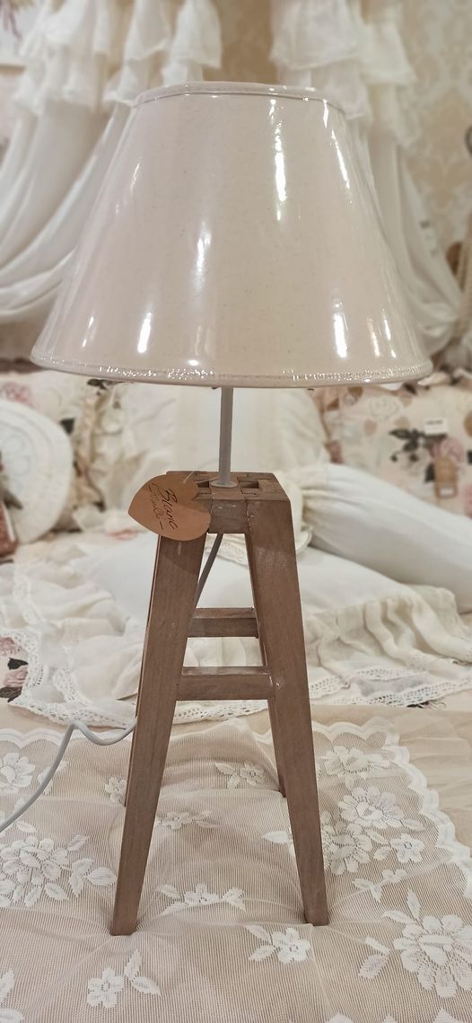 Lampada completa base lume+paralume Blanc Mariclo' – MIRIAM HOME: Shabby  Chic & Country Style