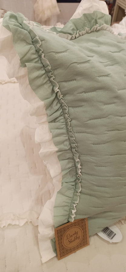 COPPIA COPRIGUANCIALE 50X80 SHABBY CHIC 4 varianti colore